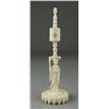 Image 1 : Fine Carved Ivory Puzzle Ball Stand