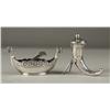 Image 1 : (3) Piece David Anderson Sterling Open Salt & Pepper
