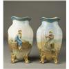 Image 1 : Pr. Of Hand Painted Sevres Style Porcelain Vases