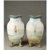 Image 2 : Pr. Of Hand Painted Sevres Style Porcelain Vases