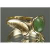 Image 2 : Ladies 14K Yellow Gold and Jade Ring
