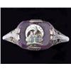 Ladies Antique Amethyst & Sterling Ring