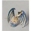 Image 2 : (10) Gilt Metal and Inlay Kingfisher Hat Decorations
