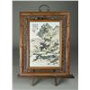 Image 1 : Chinese Painted Porcelain Table Screen