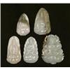 Image 1 : (5) Chinese Qing Carved Jadeite of Quan Yin