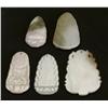 Image 2 : (5) Chinese Qing Carved Jadeite of Quan Yin