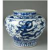 Chinese Ming Style Porcelain Blue & White Jar