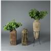 Image 1 : (3) Terracotta Vases with Faux Ivy