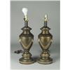Image 1 : Pr. Of Metal Table Lamps with Lion Heads