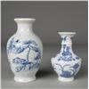 Image 1 : (2) Chinese Blue & White Porcelain Vases