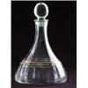 Image 1 : CRYSTAL WINE DECANTER - GOLD & WHITE