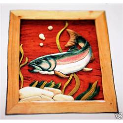"TROUT" -  WOOD CARVING  -  QUALITY