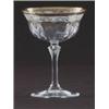 Image 1 : SET OF 6 CRYSTAL MARTINI GLASSES - GOLD & WHITE