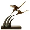 Image 1 : Flying Cranes Bronze Sculpture
