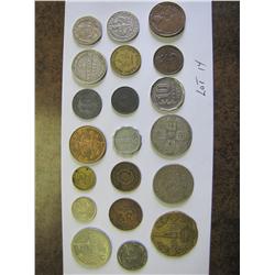 Assorted Foreign Coins 20/Bag