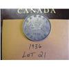 Image 1 : 1936 Canadian Silver Dollar