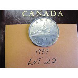 1937 Canadian Silver Dollar