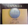 Image 1 : 1939 Canadian Silver Dollar