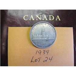 1939 Canadian Silver Dollar