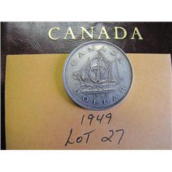 1949 Canadian Silver Dollar