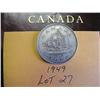 Image 1 : 1949 Canadian Silver Dollar