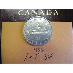 1956 Canadian Silver Dollar