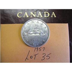 1957 Canadian Silver Dollar 