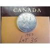 Image 2 : 1957 Canadian Silver Dollar 