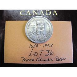1958 BC Silver Dollar