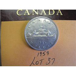 1959 Canadian Silver Dollar 