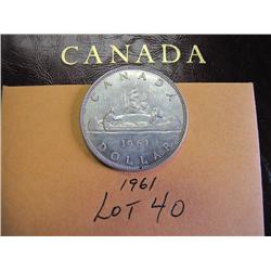 1961 Canadian Silver Dollar 