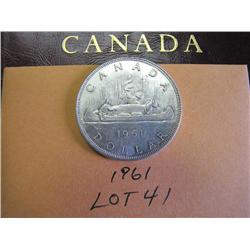 1961 Canadian Silver Dollar 
