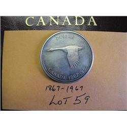 1867-1967 Canadian Silver Dollar 