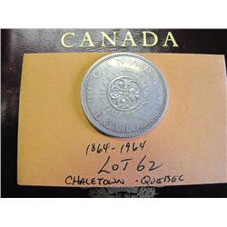 1864-1964 Canadian Silver Dollar