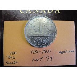 1951 Large Nickel 