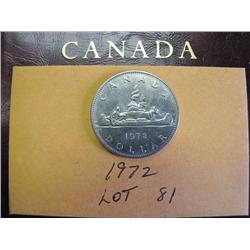 1972 Canadian  Dollar Small 