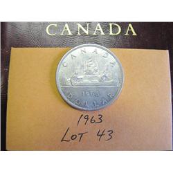 1963 Canadian Silver Dollar