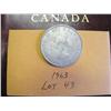 Image 2 : 1963 Canadian Silver Dollar