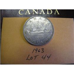 1963 Canadian Silver Dollar