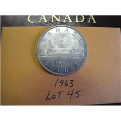 1963 Canadian Silver Dollar