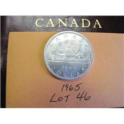 1965 Canadian Silver Dollar