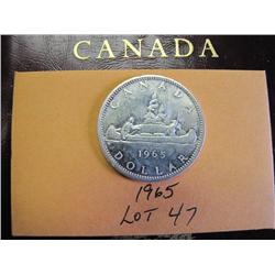 1965 Canadian Silver Dollar