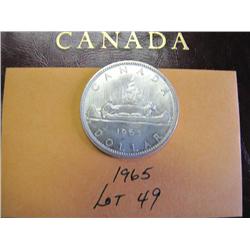 1965 Canadian Silver Dollar