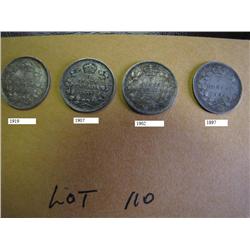 Canadian 5 Cents Small Set of 4