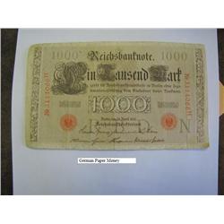 German Paper Note 