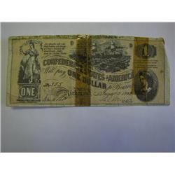 1$ Confederate Paper Note 
