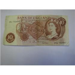 10 Shilling English Note