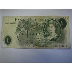 1 Pound English Note 
