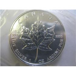 9999 1oz Silver Canadian Coin