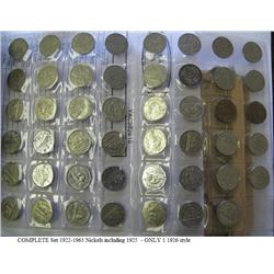 1922-1963 Nickel Set 